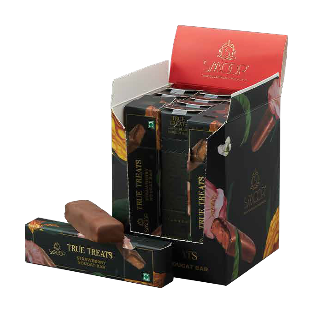 New Year Gift - Smoor Chocolates - Strawberry Nougat Hamper - Pack Of 15