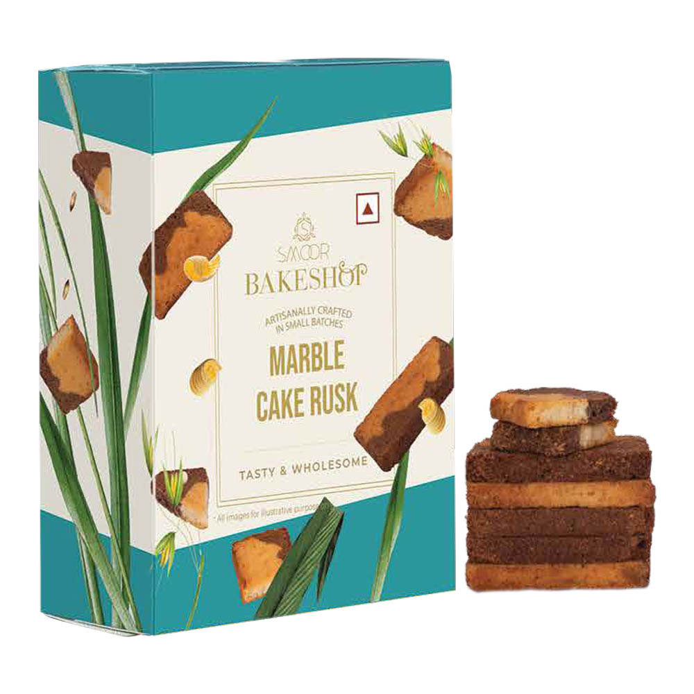 New Year Gift Hamper - Smoor Chocolates - Marble Cake Rusk