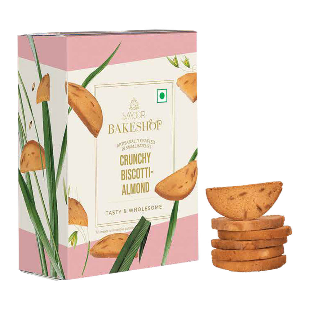 New Year Gift Hamper - Smoor Chocolates - Crunchy Biscotti - Almond