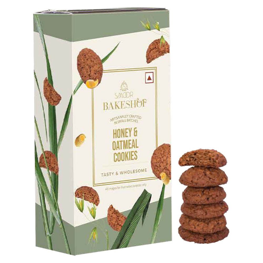 New Year Gift Hamper - Smoor Chocolates - Honey And Oatmeal Cookies