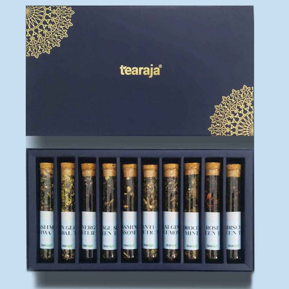 New Year Gift Hamper - Tea Raja - Aurora Blue Wellness Tea