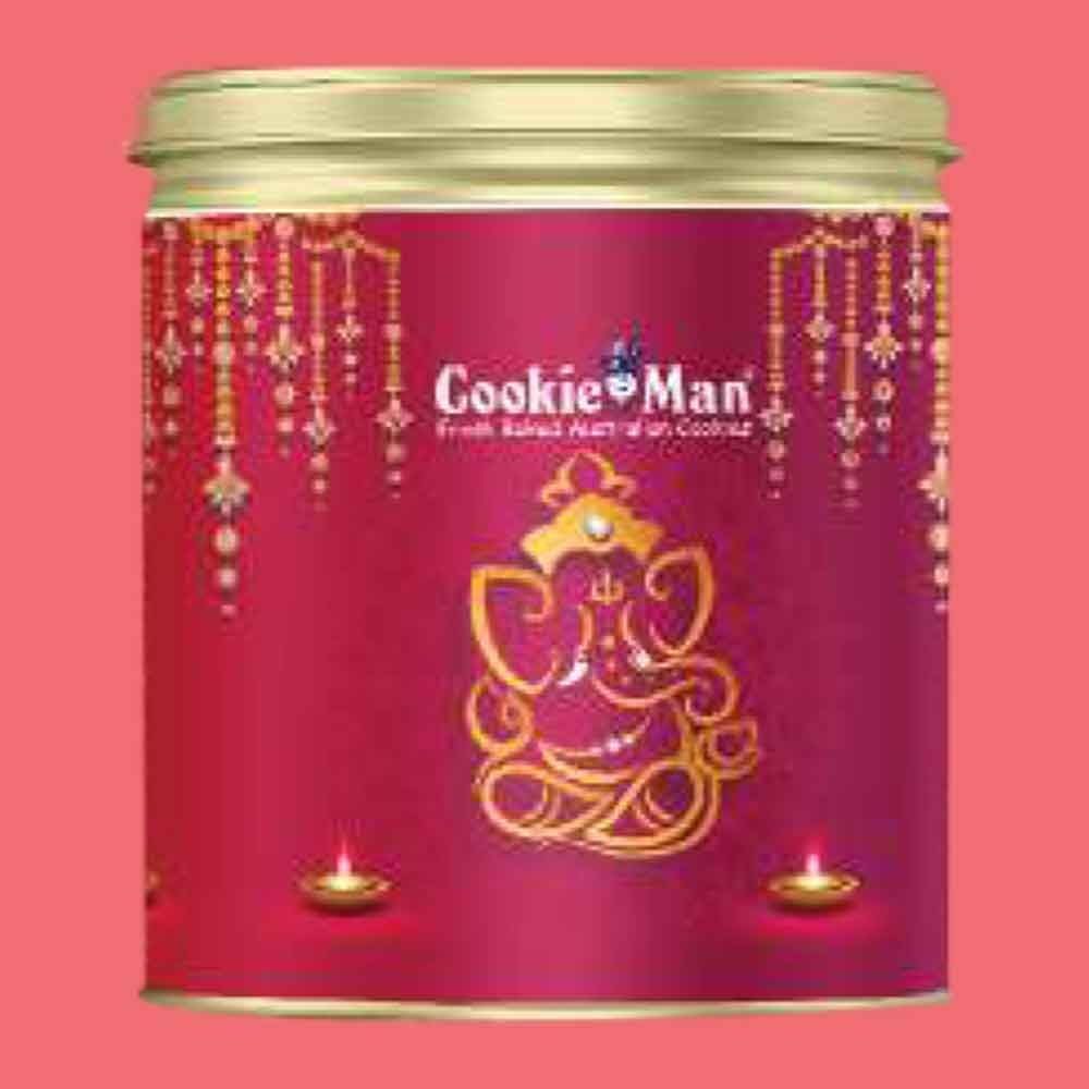 New Year Gift Hamper - Cookie Man - Crispy Crunchy Ganesha 600 Gms