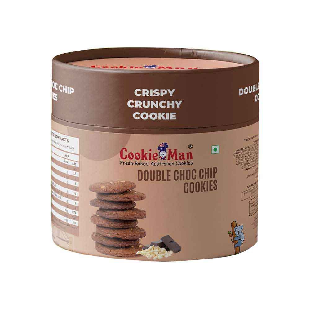 New Year Gift Hamper - Cookie Man - Crispy Crunchy Premium Double Choc Chip Cookies 200 Gms