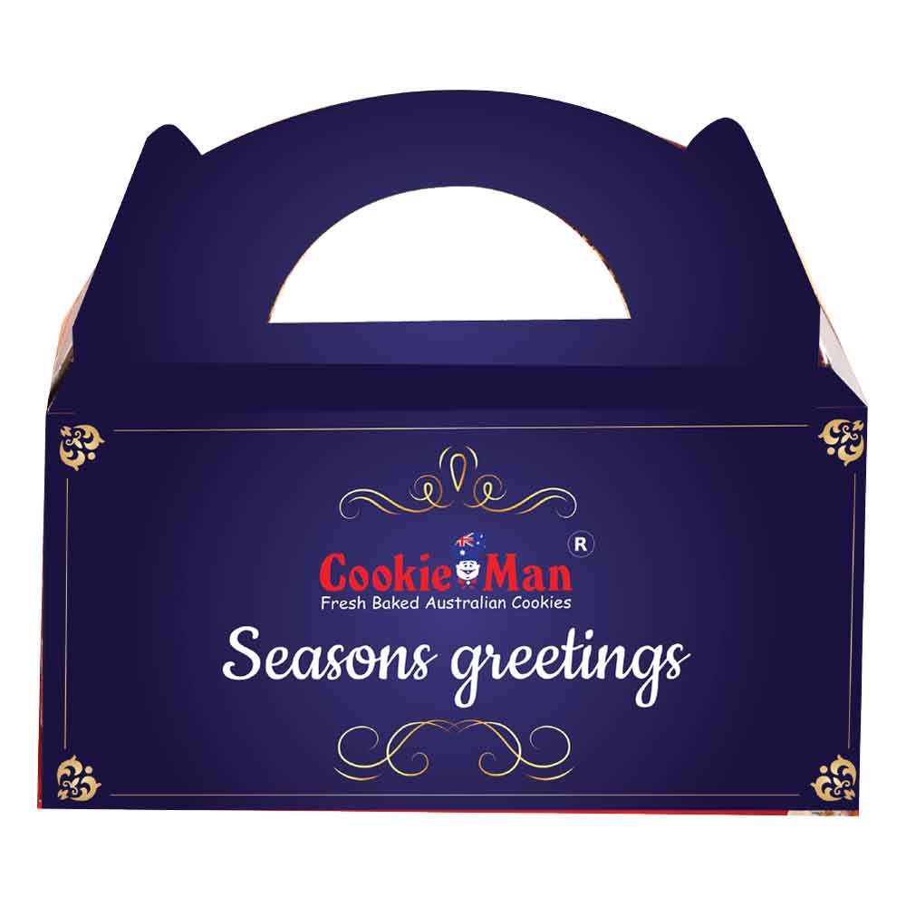 New Year Gift Hamper - Cookie Man - Premium Fresh Baked Cookies Large Carry Box 500 Gms