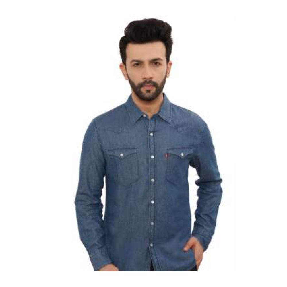 LEVI'S DARK DENIM BLUE SHIRTS