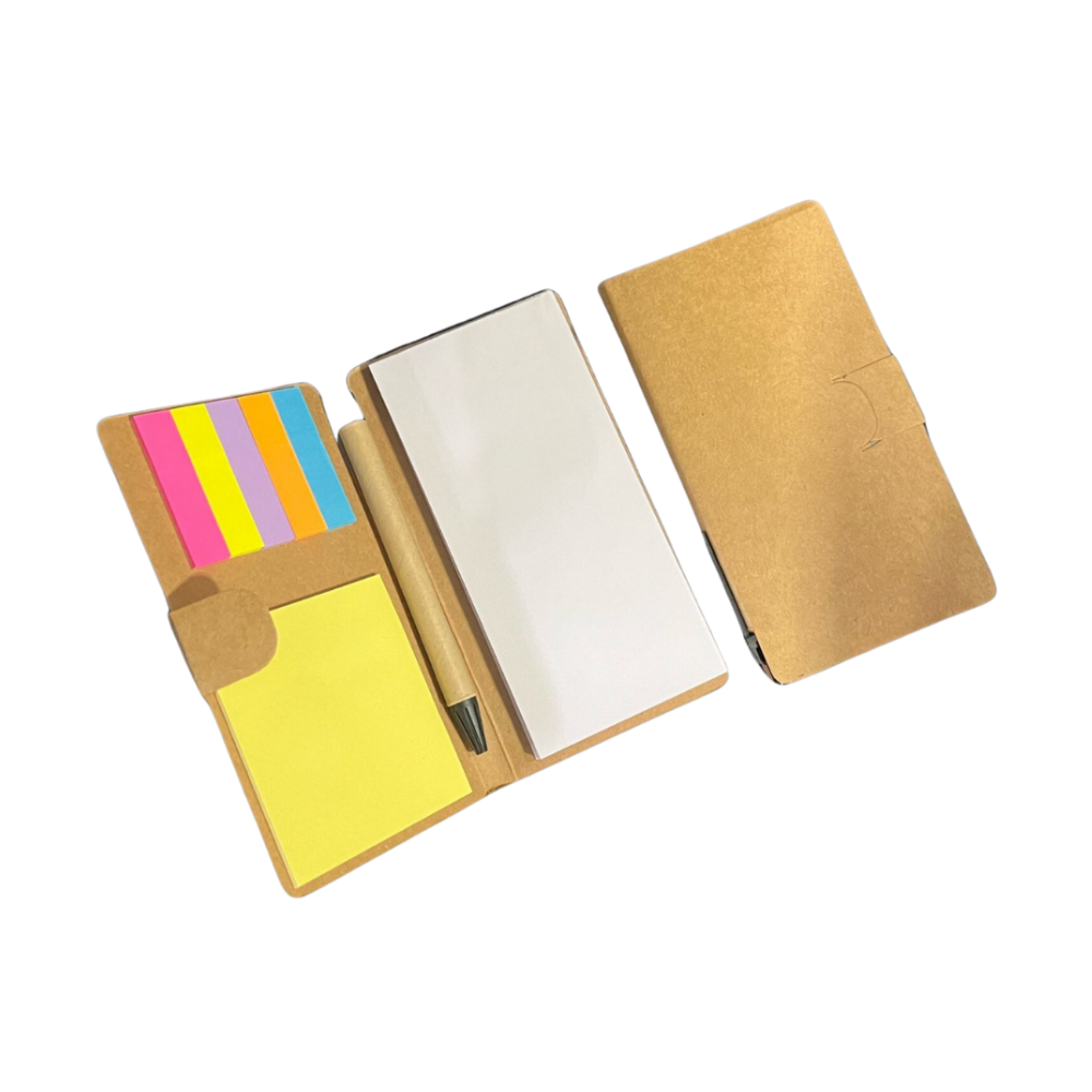 Pocket Memo Pad with Sticky Pads and Pen - M02