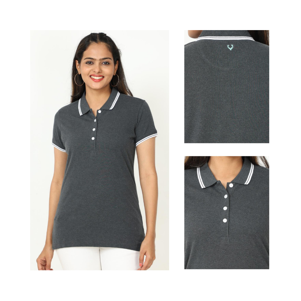 Allen Solly - Cotton Polo T-Shirts- Women