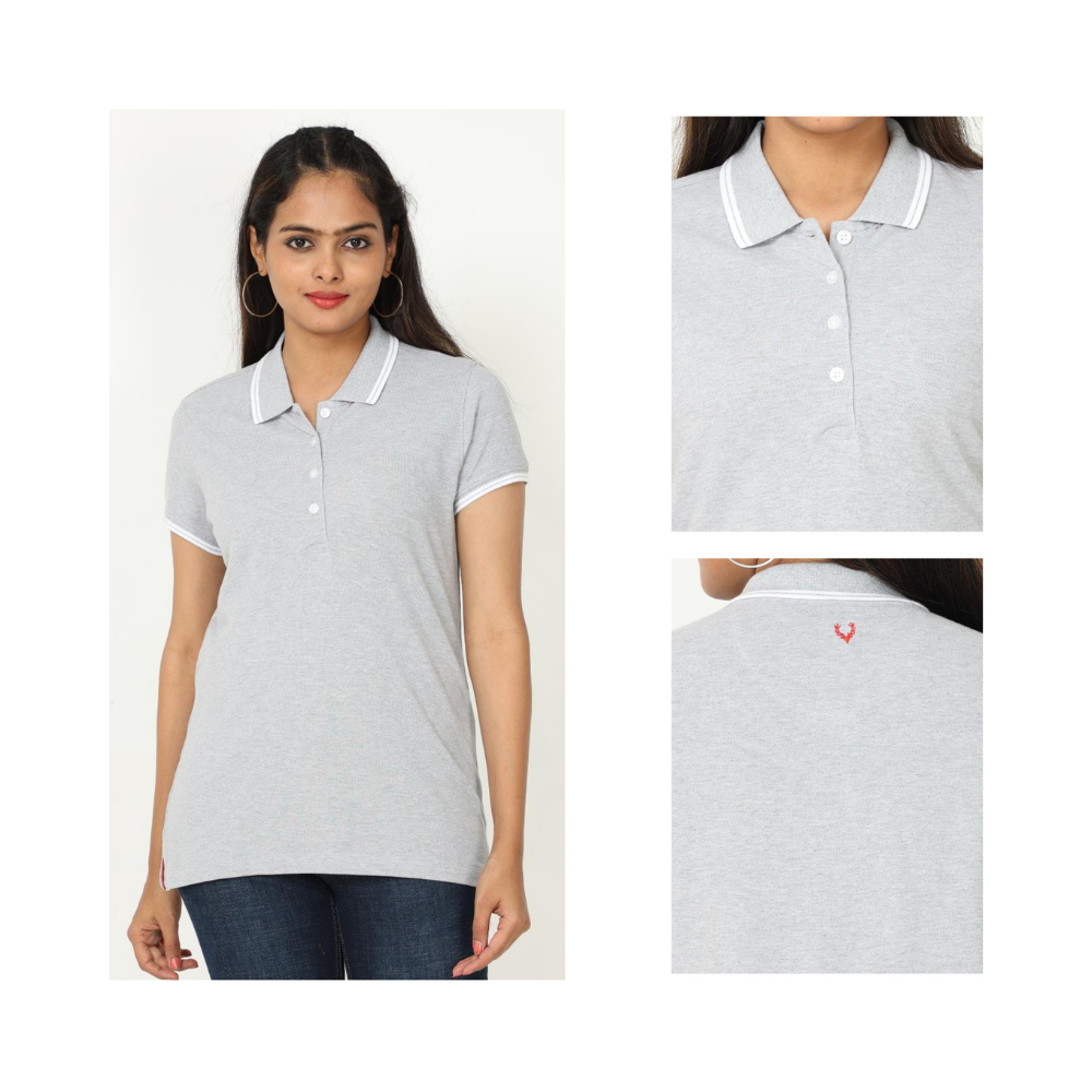 Allen Solly - Cotton Polo T-Shirts- Women