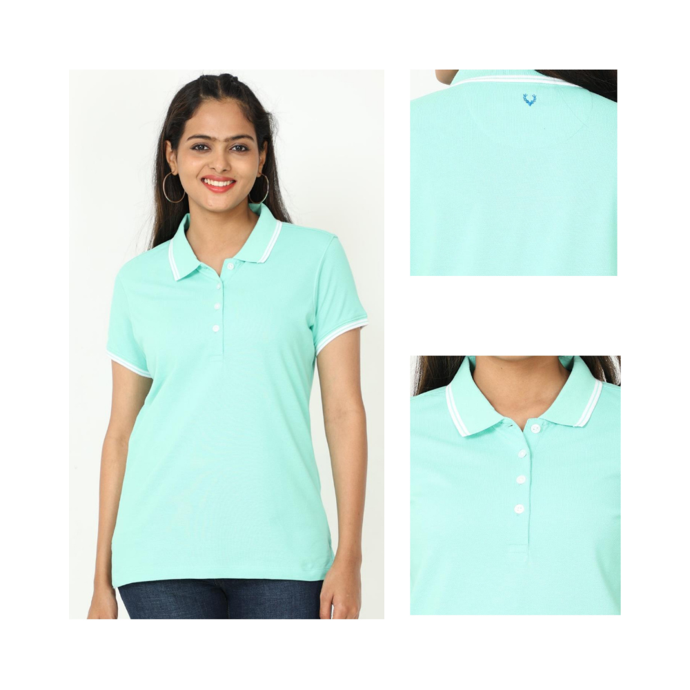 Allen Solly - Cotton Polo T-Shirts- Women