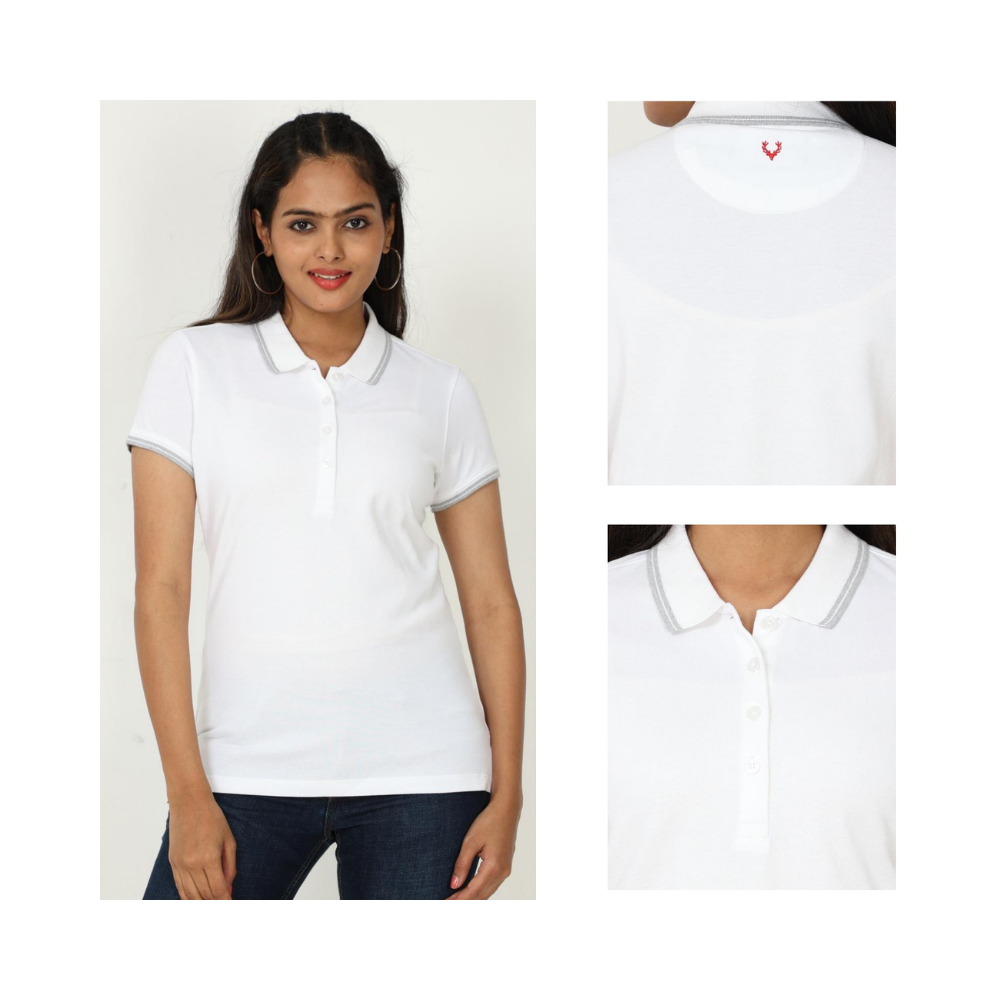 Allen Solly - Cotton Polo T-Shirts- Women