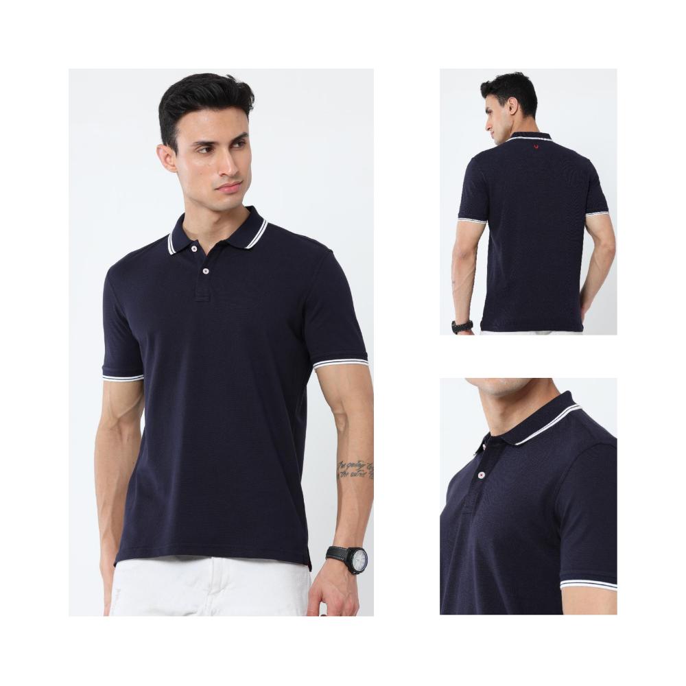 Allen Solly - Cotton Polo T-Shirts- Men